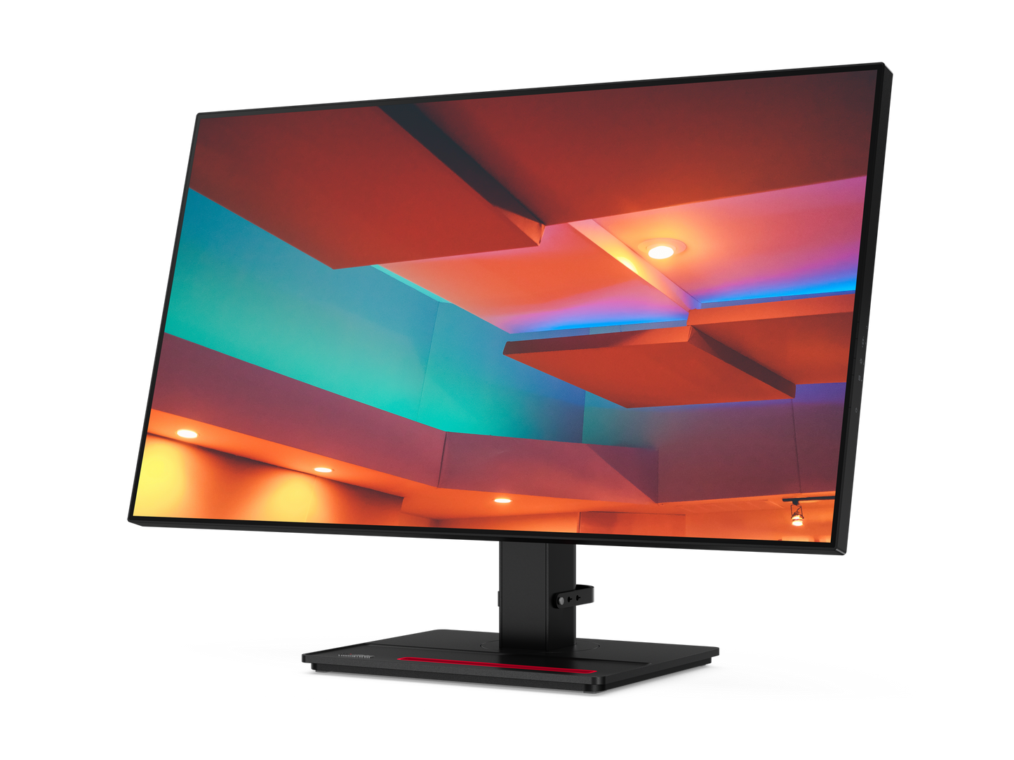 Monitor LED ThinkVision P27h-20, 27inch, 2560x1440 WLED, 4ms, Anti-glare, Negru