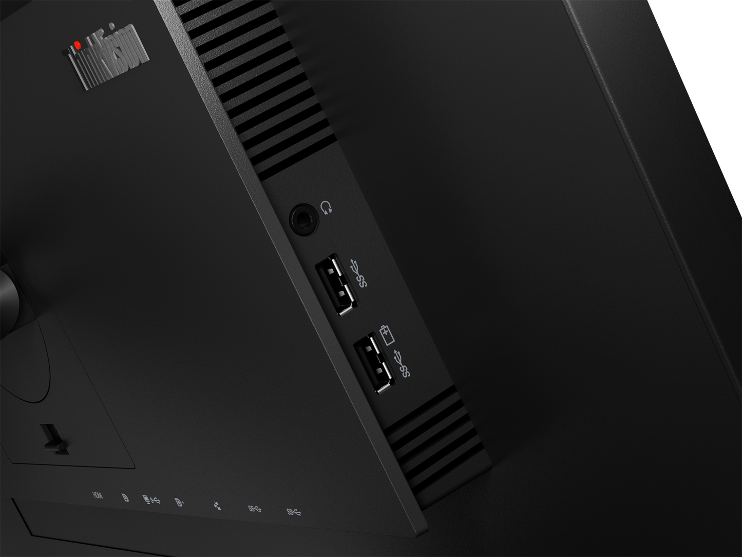 Monitor LED ThinkVision P27h-20, 27inch, 2560x1440 WLED, 4ms, Anti-glare, Negru