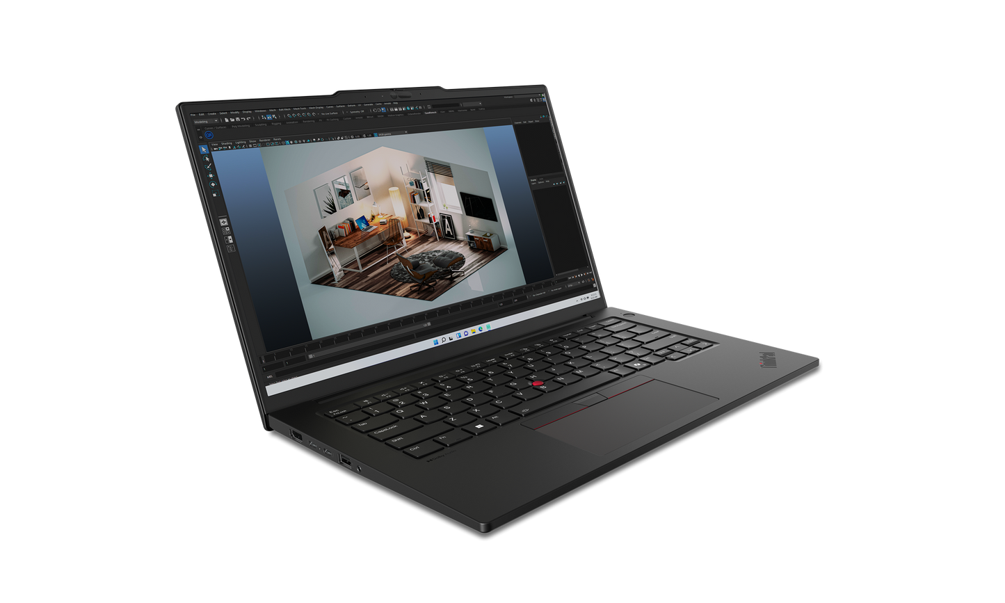 Laptop Lenovo ThinkPad P14s Gen 5, Intel Core Ultra 7 155H, 14.5inch, RAM 64GB, SSD 1TB, nVidia RTX A500 4GB, Windows 11 Pro, Negru