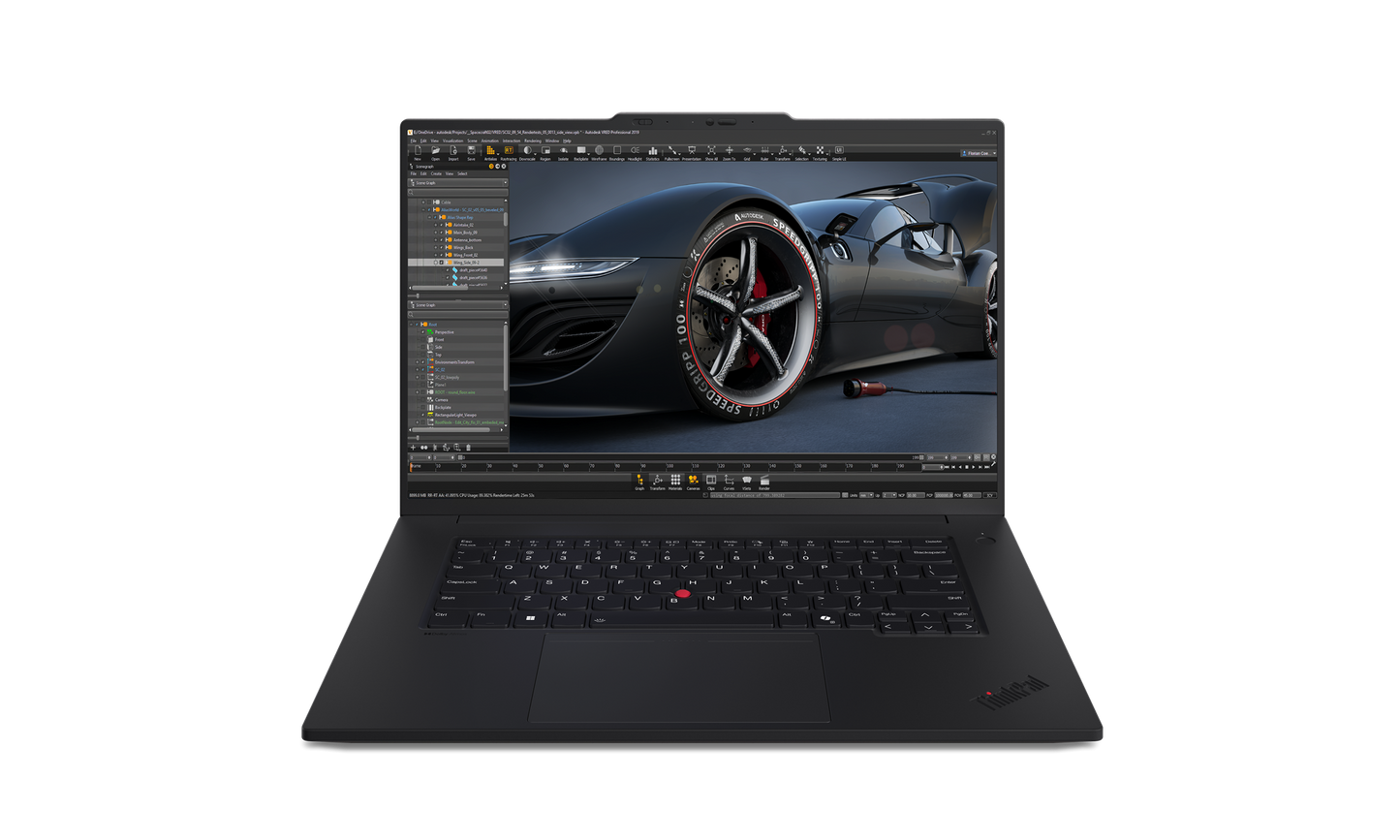 Laptop Lenovo ThinkPad P1 Gen 7, Intel Core Ultra 7 155H, 16inch, RAM 32GB, SSD 1TB, nVidia RTX RTX 4060 8GB, Windows 11 Pro, Negru