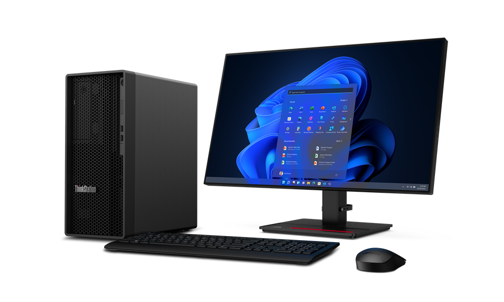 Calculator Lenovo ThinkStation P2 Tower, procesor Intel Core I9-14900K, memorie 2×32GB DDR5, 2TB SSD M.2, NVIDIA GeForce RTX4070 12GB, Windows 11 PRO