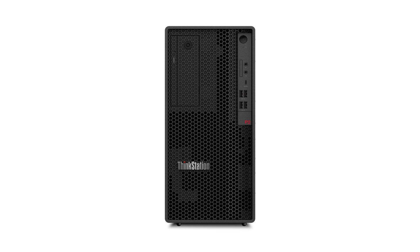 Calculator Lenovo ThinkStation P2 Tower, procesor Intel Core Ultra 9-285, memorie 2×32GB DDR5, 1TB SSD M.2, NVIDIA RTX 2000 ADA 16GB, Windows 11 PRO
