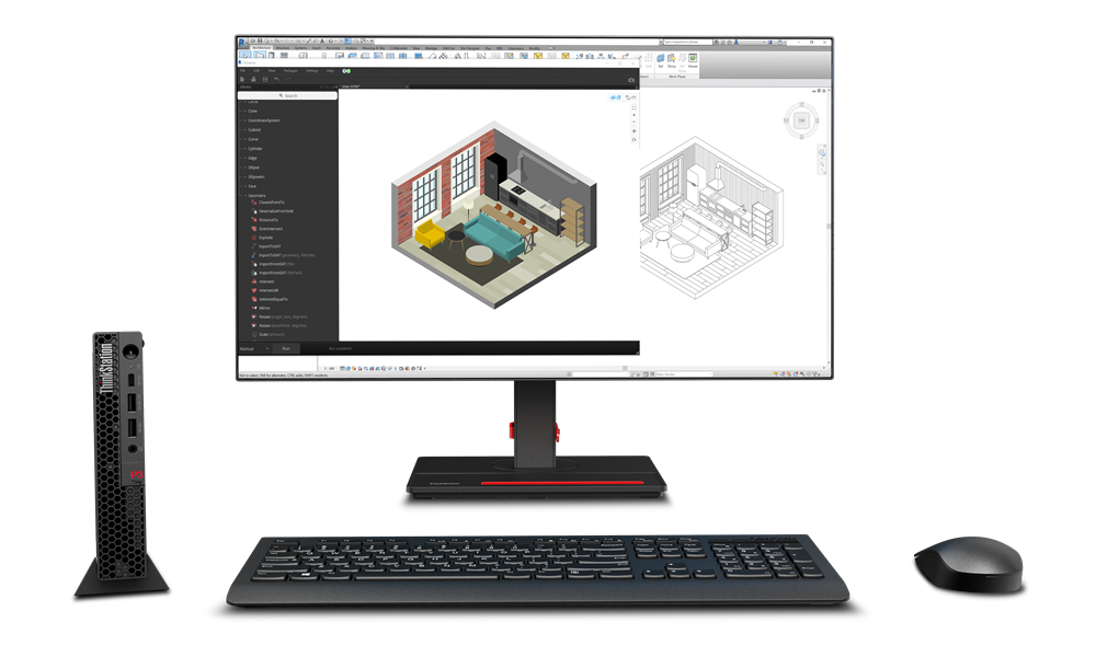 Calculator Lenovo ThinkStation P3 Q670 Tiny, procesor Intel Core I7-14700T, memorie 32GB DDR5, 1TB SSD M.2, NVIDIA T400 4GB, Windows 11 PRO