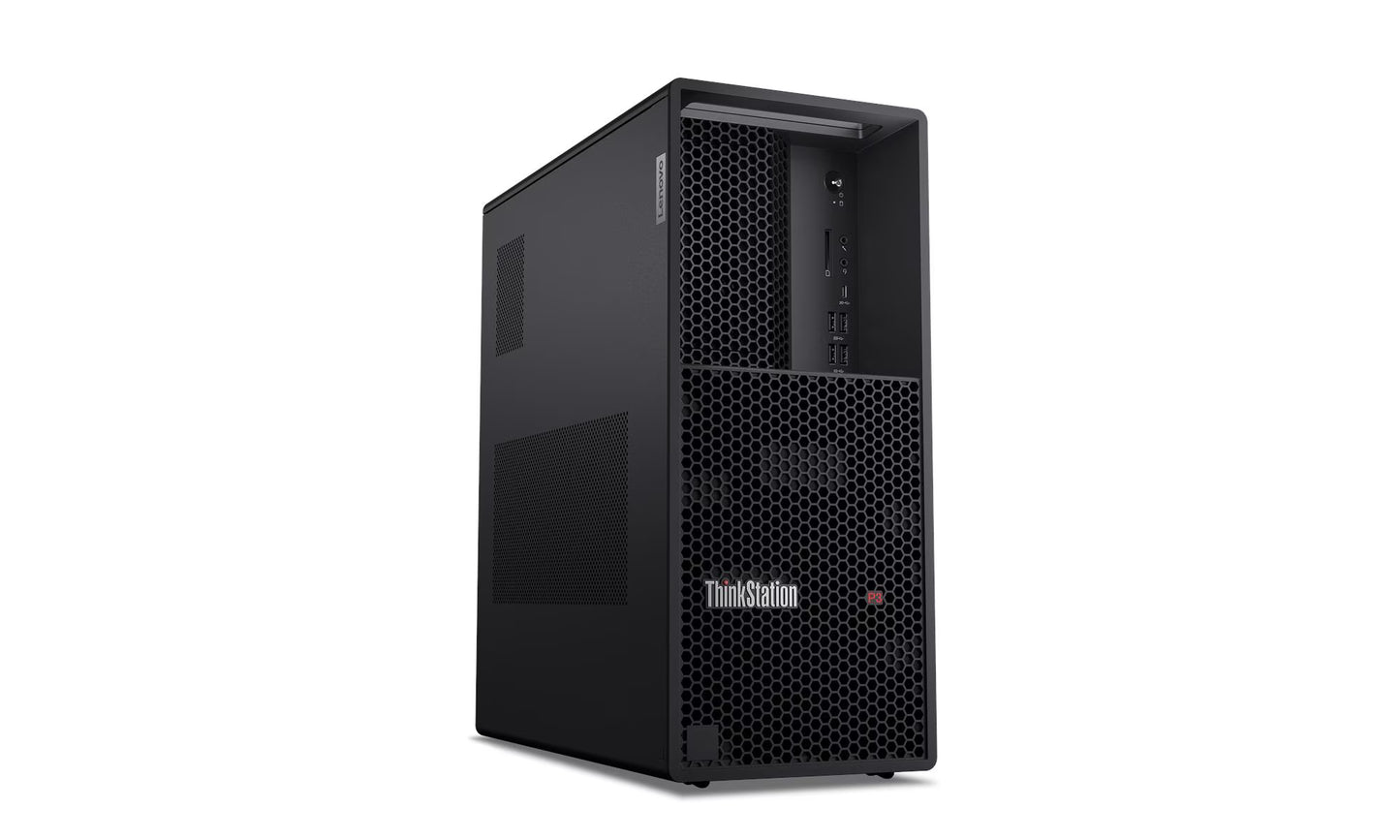 Calculator Lenovo ThinkStation P3 Tower Gen 2, procesor Intel Core Ultra 9-285, memorie 2×32GB DDR5, 1TB SSD M.2, NVIDIA RTX 2000 ADA 16GB, Windows 11 PRO