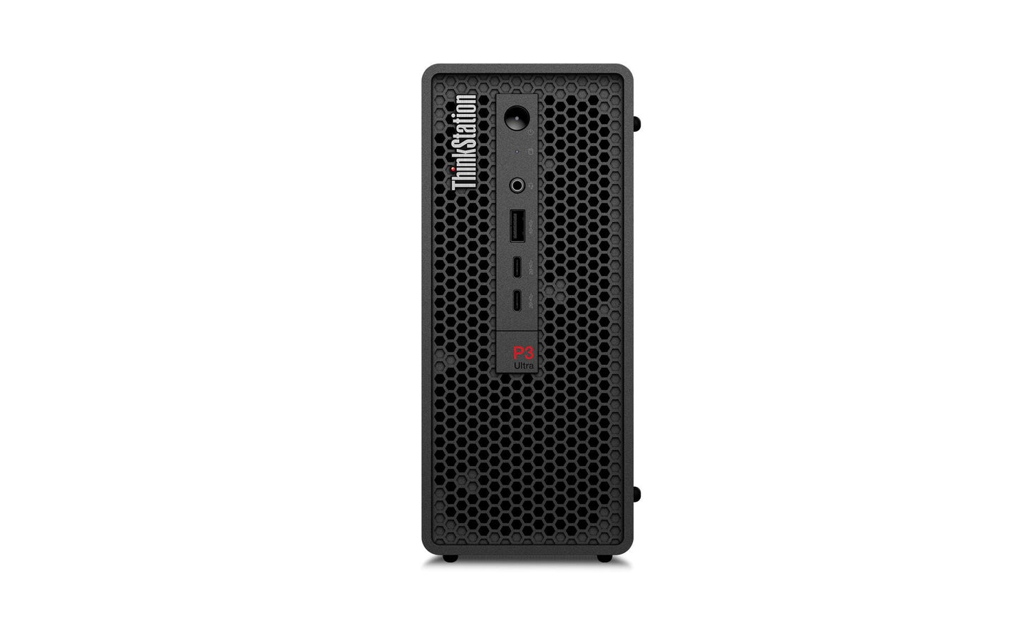 Calculator Lenovo ThinkStation P3 Ultra SFF Gen 2, procesor Intel Core Ultra 9-285, memorie 2×32GB DDR5, 1TB SSD M.2, NVIDIA RTX 4000 SFF ADA 20GB, Windows 11 PRO