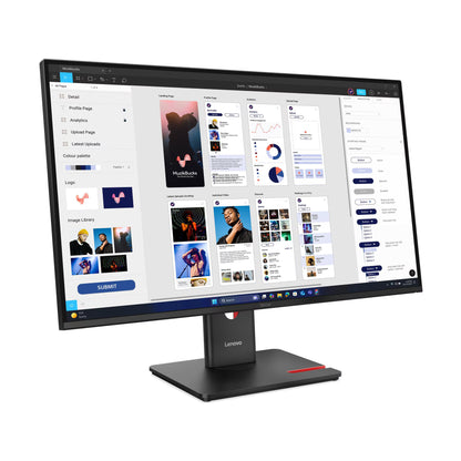 Monitor LED ThinkVision T32UD-40, 32 inch, 3840x2160, 4 ms, Negru