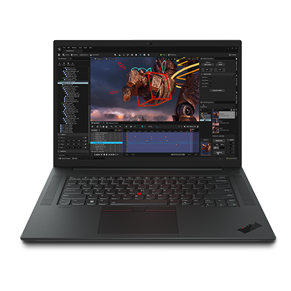 Laptop Lenovo ThinkPad P1 Gen 6, Intel Core i7-13800H, 16inch, RAM 64GB, SSD 1TB, nVidia RTX A1000 6GB, Windows 11 Pro, Negru